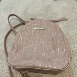 Steve Madden pink mini backpack
